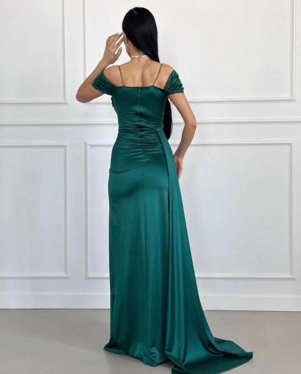 Robe soirée couleur vert